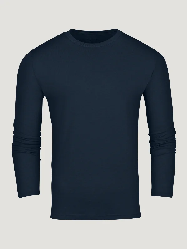 Dark Navy Long Sleeve Crew Neck