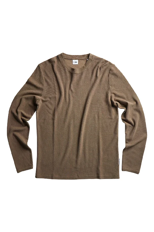 NN07 Clive Long Sleeve Tee Clay