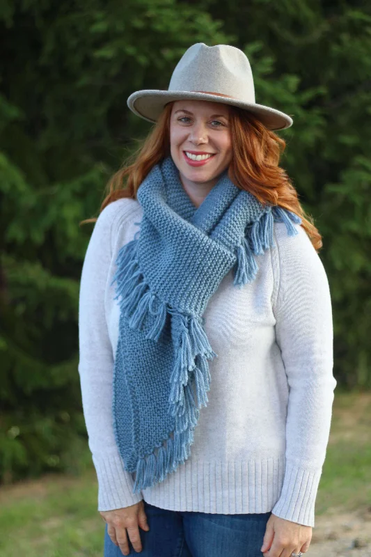 Knit Kit - Lucerne Fringe Scarf