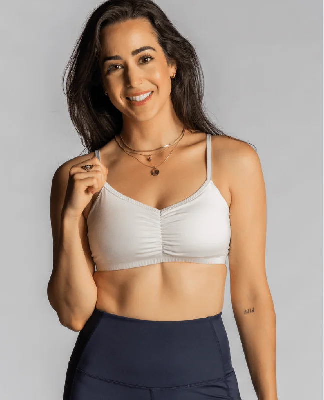 Women's bras with anti - odor technologyAdjustable Bra – No Headlights White