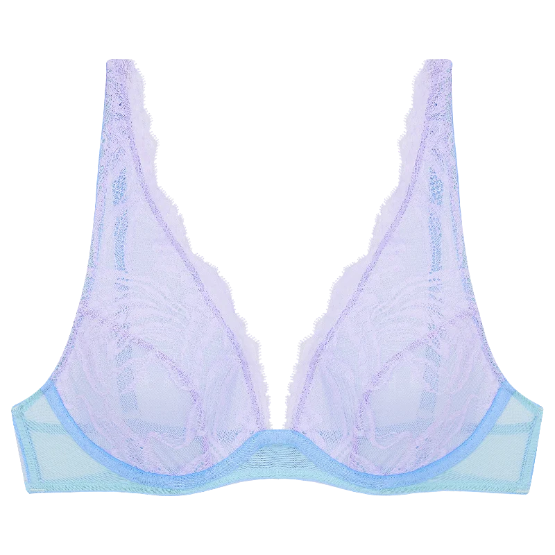 Women's bras with a satin finishAerin Lace High Apex Underwire Bra