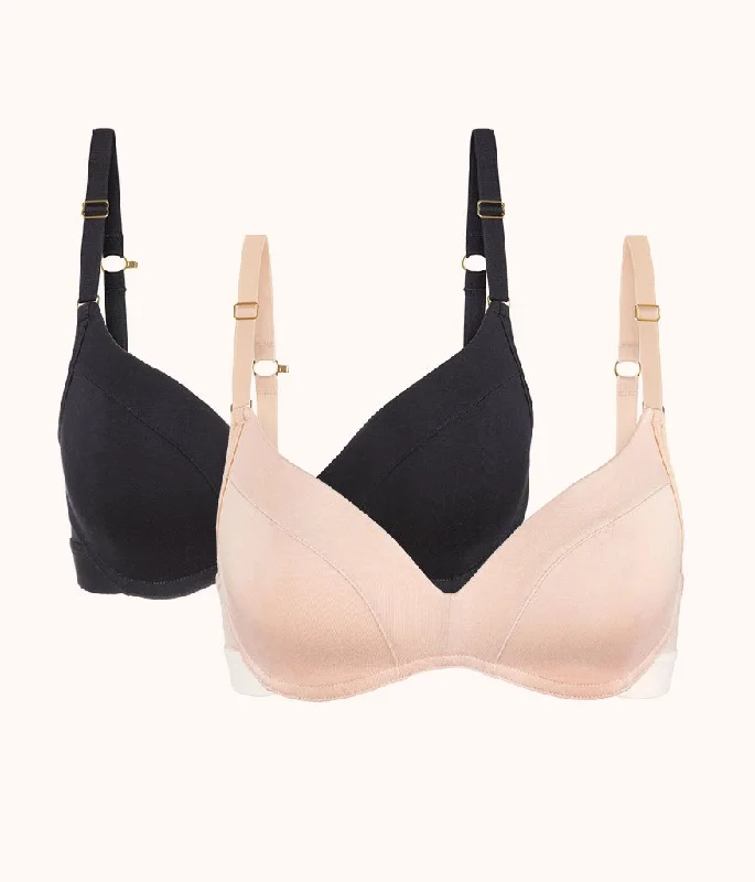 Women's sports bras with a racerback designWomen's sports bras with a racerback designAll-Day No-Wire Push-Up Bra Bundle: Jet Black/Toasted Almond Women's sports bras with a racerback designWomen's sports bras with a racerback designAll-Day No-Wire Push-Up Bra Bundle: Jet Black/Toasted Almond