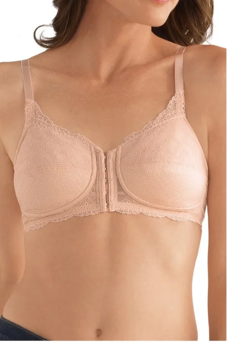 Women's plunge bras for low - cut topsAmoena Ellen Front Closure Wire-Free Bra