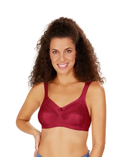 Women's plunge bras for low - cut topsAmoena Isadora Wire-Free Bra - Chili