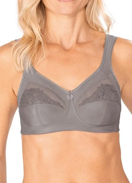 Women's wireless bras for all - day comfortAmoena Isadora Wire-Free Bra - Grey