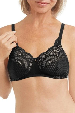 Women's underwire bras for extra supportAmoena Karolina Wire-Free Bra - Black/Sand