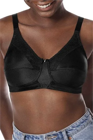 Women's bras with wide shoulder straps for supportAmoena Nancy Wire-Free Bra - Black Women's bras with wide shoulder straps for supportAmoena Nancy Wire-Free Bra - Black