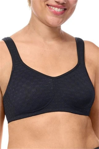 Women's demi - cup bras for a sexy lookAmoena Tiana Wire-Free Bra - Black