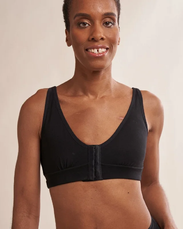 Women's bras with a cotton - polyester blendRora Pocketed Front Close Bralette