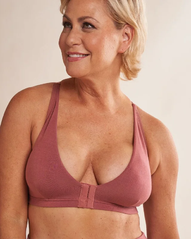 Women's nursing bras with easy - access clipsMelissa Pocketed Racerback Bra