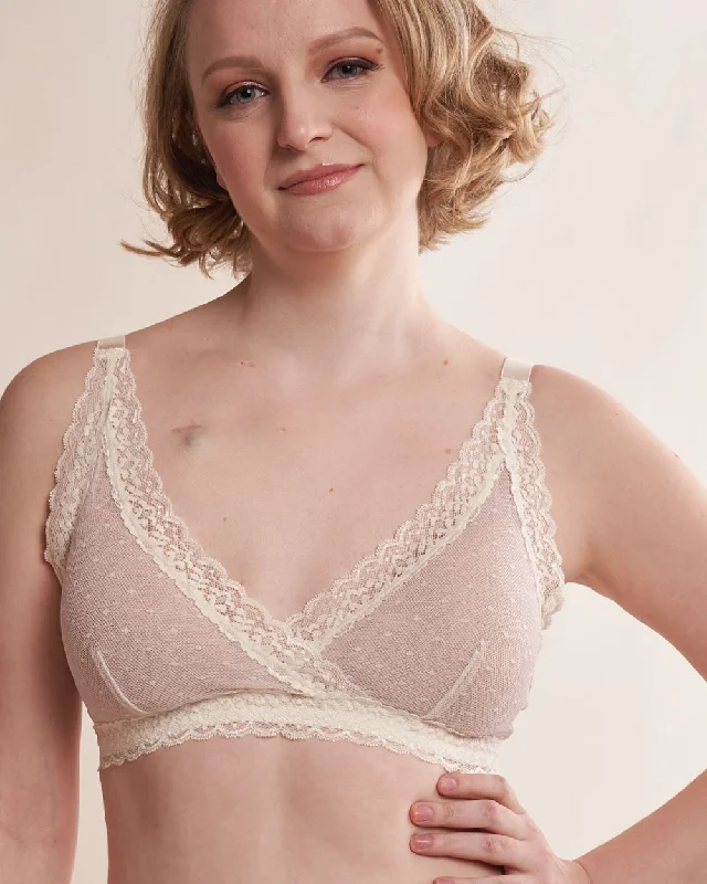 Women's black bras for a classic lookSusan Pocketed Lace Wrap Front Bra