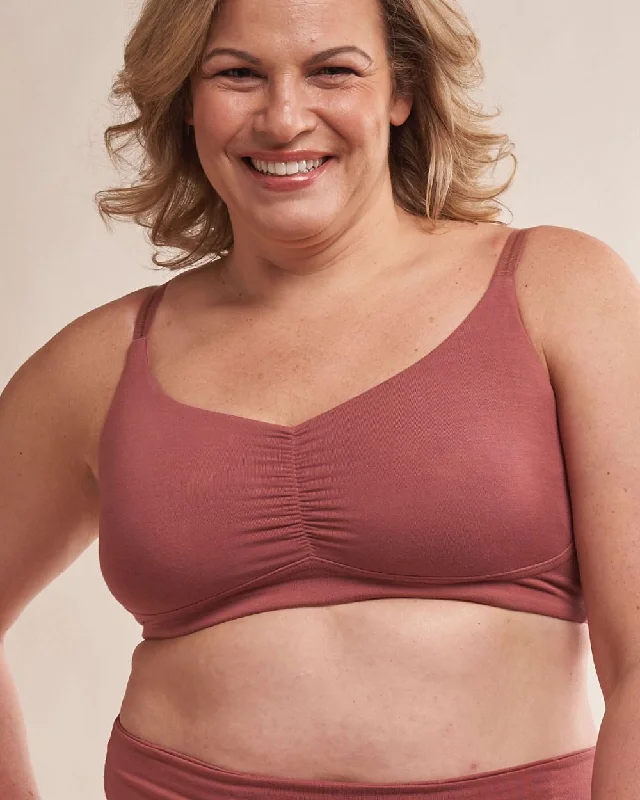 Women's bras with a silk blend for luxuryMonica Pocketed Full Coverage Bralette