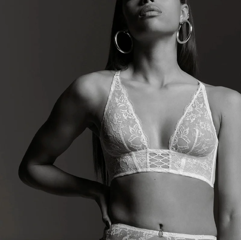 Women's demi - cup bras for a sexy lookAubade Kiss of Love Triangle Bralette 2C10B in Opale Women's demi - cup bras for a sexy lookAubade Kiss of Love Triangle Bralette 2C10B in Opale