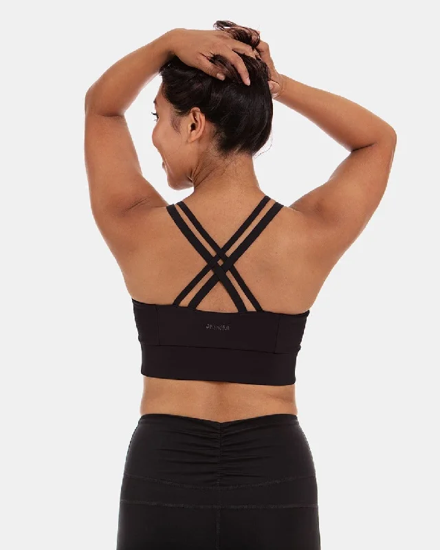 Women's bralettes with a soft, seamless styleDouble Down Bra – Booya Black