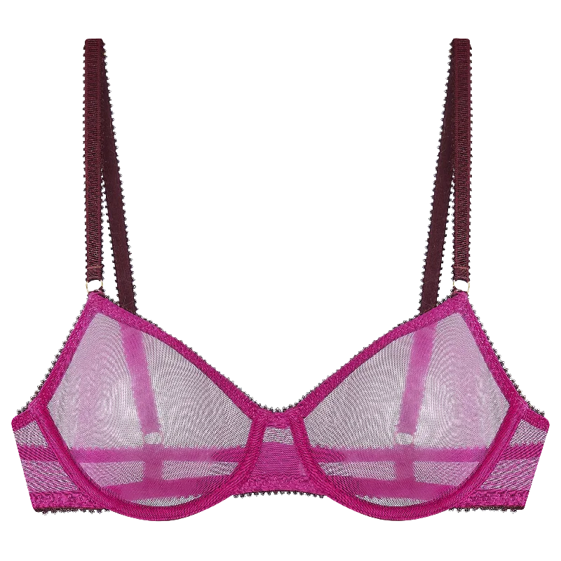 Women's bras with a seamless constructionEdith Clean Tulle Underwire Bra