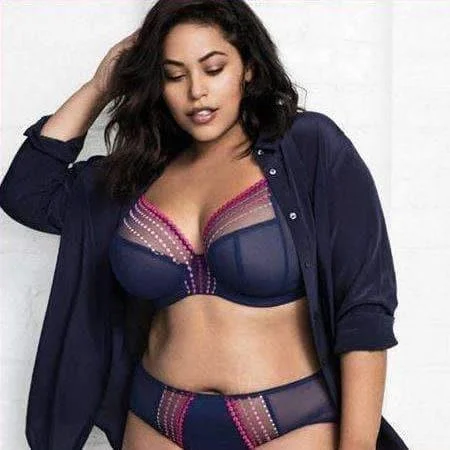 Women's bras with a slimming effectElomi Matilda UW Plunge Bra in Navy EL8900