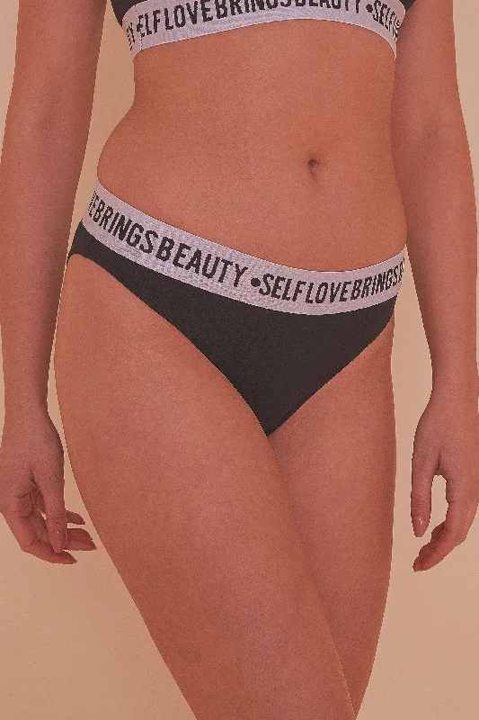 Women's sports - wear briefs for athletic activitiesFelicity Hayward Self Love Black Brief