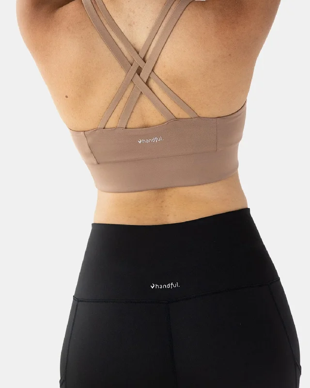 Women's bras using a bamboo fiber liningDouble Down Bra – Just Brew It (Latte Brown)