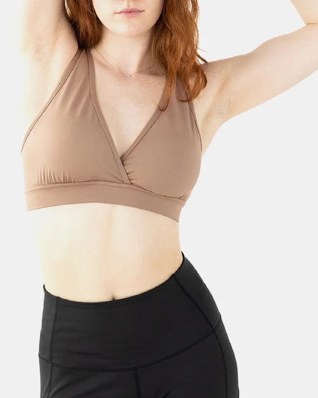 Women's nursing bras with easy - access clipsFaV Bra – Just Brew It (Latte Brown)