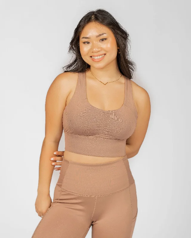 Women's underwire bras for extra supportGametime Bra – Just Brew It (Latte Brown)