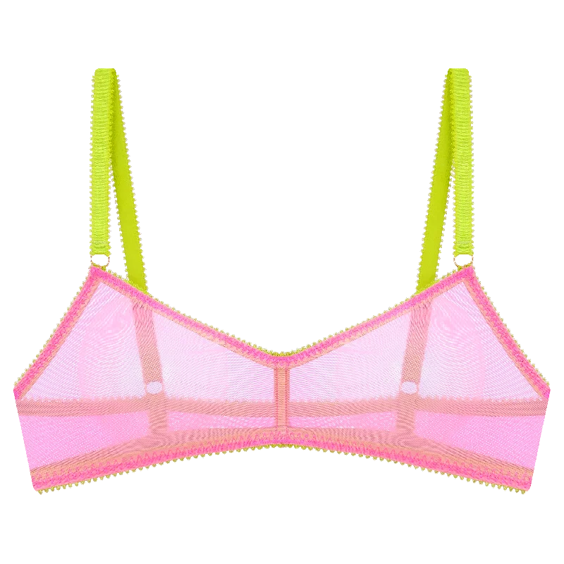 Women's strapless bras with silicone gripHattie Clean Tulle Bralette