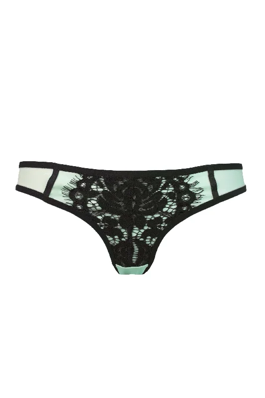 Women's hypoallergenic briefs for sensitive skinHedy Mint Lace Curve Brief