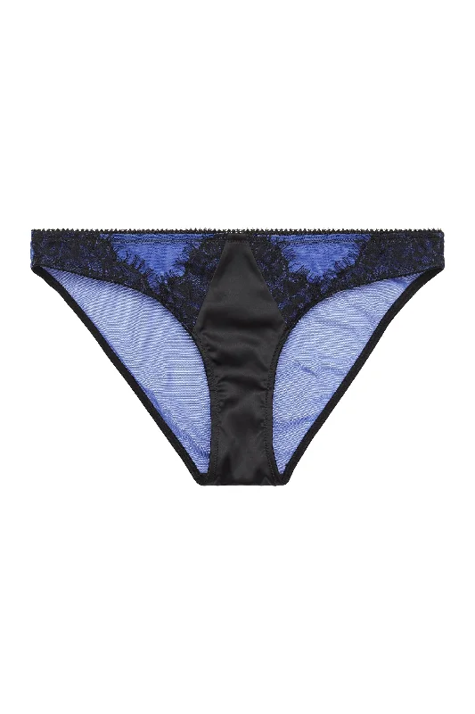 Women's stripe - printed briefs for a preppy lookIndigo Curve Lace Picot Brief