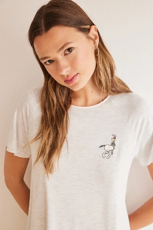 Super soft grey Snoopy capri pyjamas