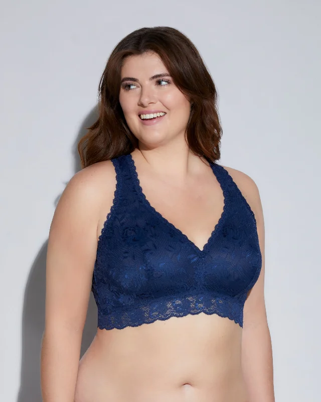 Women's multicolored bras for a fun styleBralette Taglie Comode Racie Con Spalline Incrociate