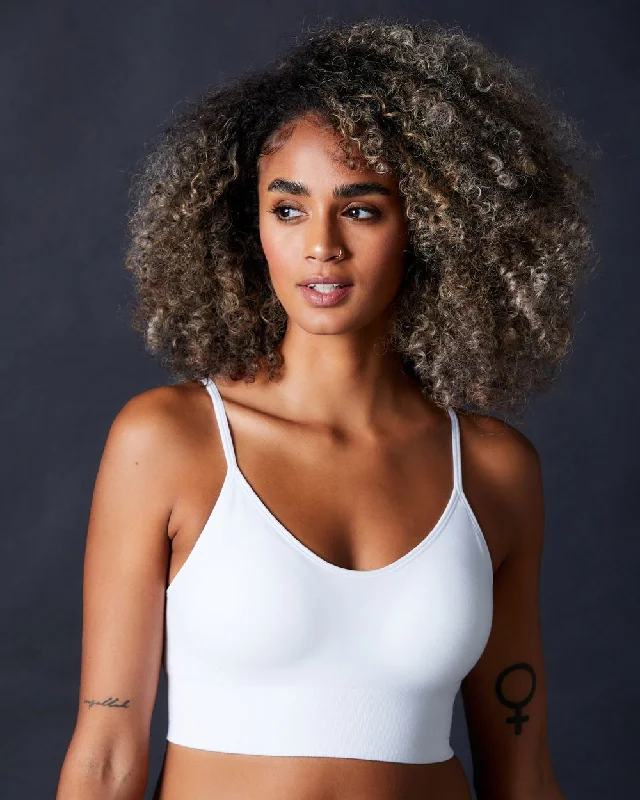 Women's black bras for a classic lookCabana Cotton Seamless Crop Cami Bralette