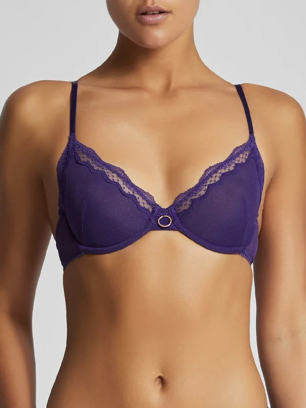 Women's balconette bras with lace trimWomen's balconette bras with lace trimPure Balconette Underwire Bra