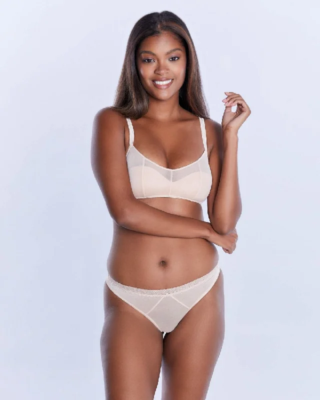 Women's bras with a neoprene componentJet Set Mesh Lightly Lined Bandeau Bra