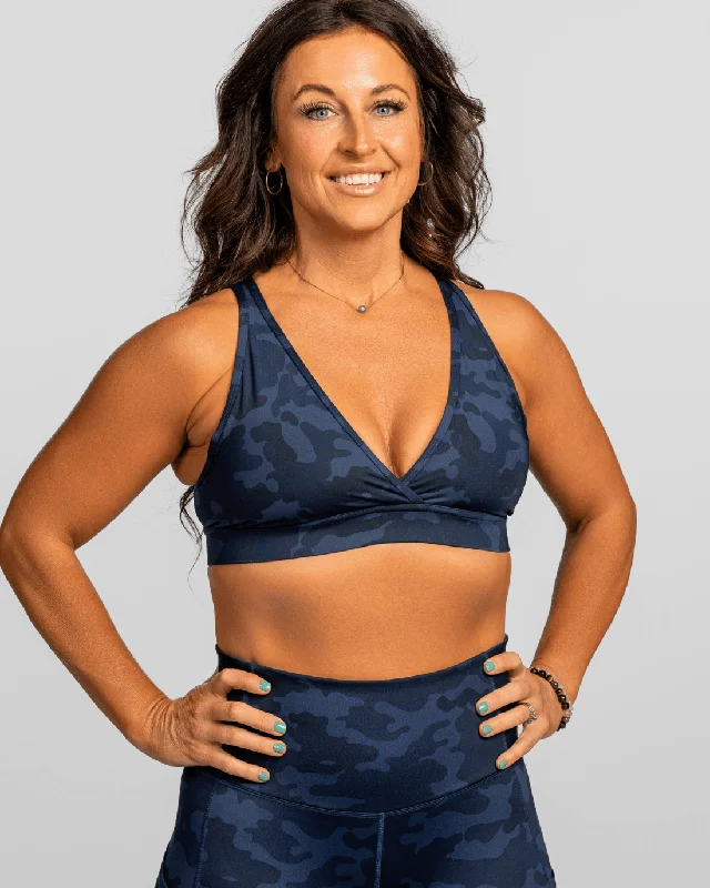 Women's bras made of breathable meshFaV Bra – Looker (Navy Camo)