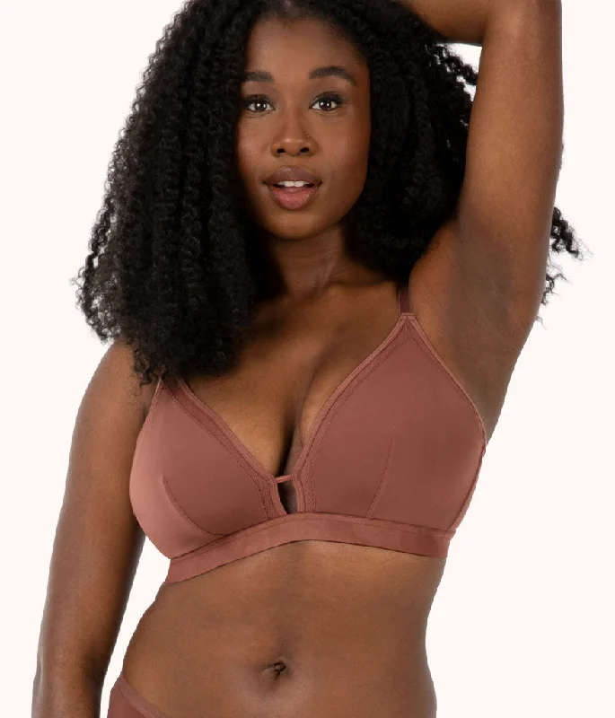 Women's unpadded bras for a natural lookWomen's unpadded bras for a natural lookThe Busty Bralette: Umber