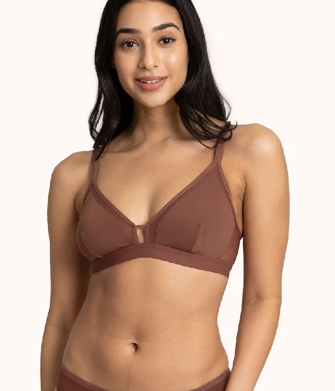 Women's pastel - colored bras for a soft lookWomen's pastel - colored bras for a soft lookThe Mesh Trim Padded Bralette: Umber Women's pastel - colored bras for a soft lookWomen's pastel - colored bras for a soft lookThe Mesh Trim Padded Bralette: Umber