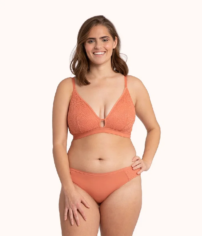 Women's bras with a slimming effectWomen's bras with a slimming effectThe Palm Lace Busty Bralette: Terracotta