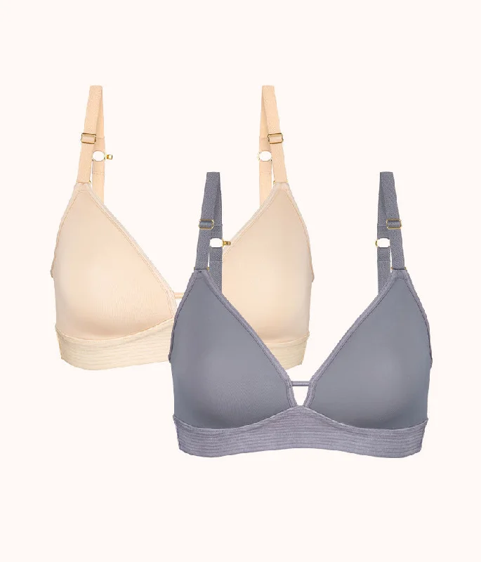 Women's bras with a cooling fabricWomen's bras with a cooling fabricThe Spacer Bra Bundle: Toasted Almond/Smoke