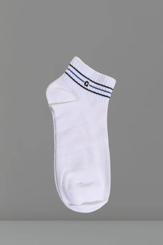 Women's sheer over - the - knee socks for a sexy appeal3 Striped Ankle Socks