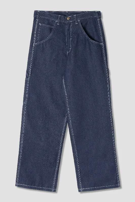 Women's velvet party pants Embellished women jeans with studs or rhinestones for a glamorous touch Big Job Painter Pant (Indigo Denim) Women's velvet party pants Embellished women jeans with studs or rhinestones for a glamorous touch Big Job Painter Pant (Indigo Denim)