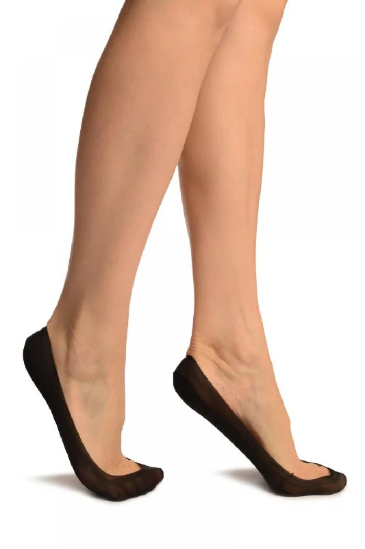 Women's ankle socks with a frilly edgeBlack Low Rise With Silicon Grip & Cotton Sole Footsies Women's ankle socks with a frilly edgeBlack Low Rise With Silicon Grip & Cotton Sole Footsies