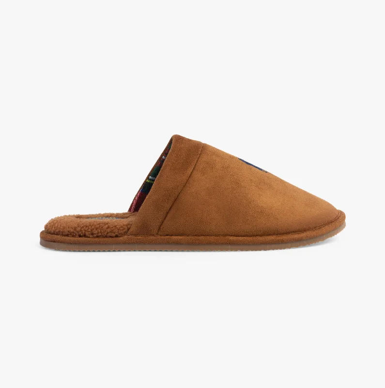 Women's silk - lined socks for a luxurious feelKLARENCE Mens Mule Slippers Brown
