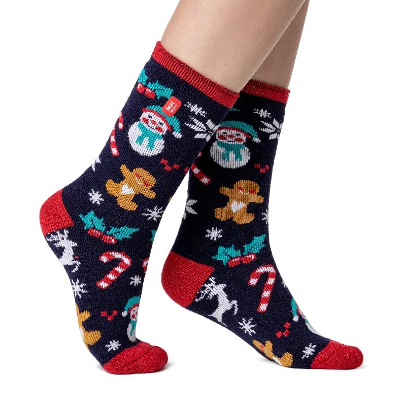 Women's hypoallergenic socks for sensitive skinLadies Lite Christmas Socks - Festive Fun Women's hypoallergenic socks for sensitive skinLadies Lite Christmas Socks - Festive Fun