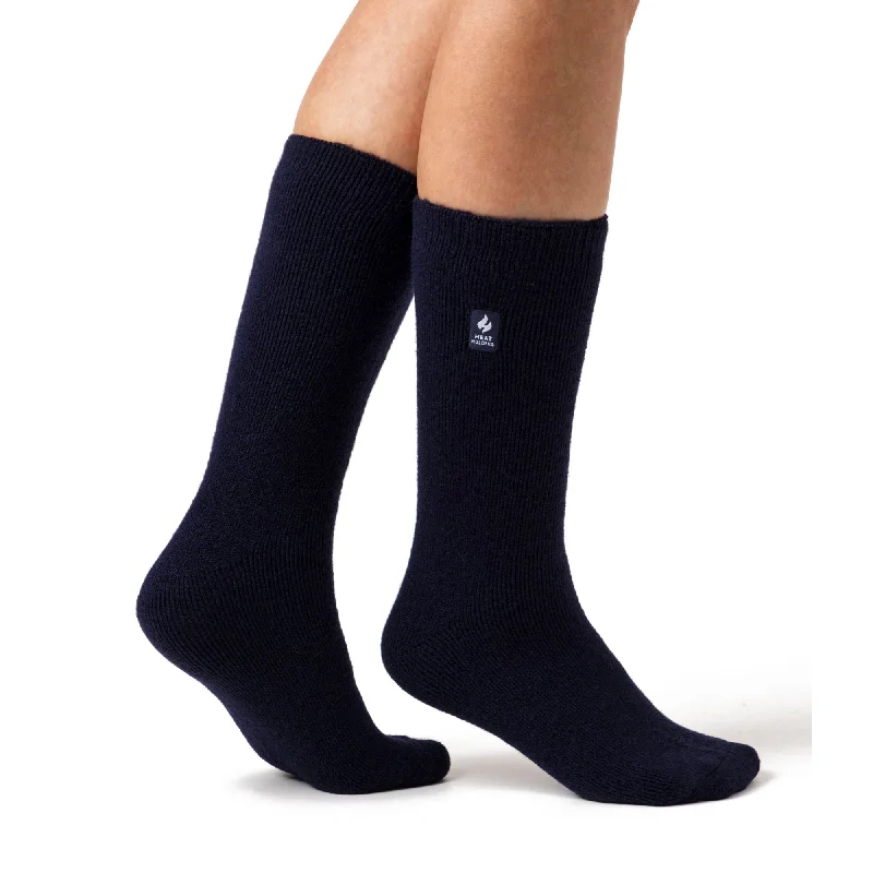 Women's cushioned sole socks for shock absorptionLadies Lite Thermal Socks - Navy