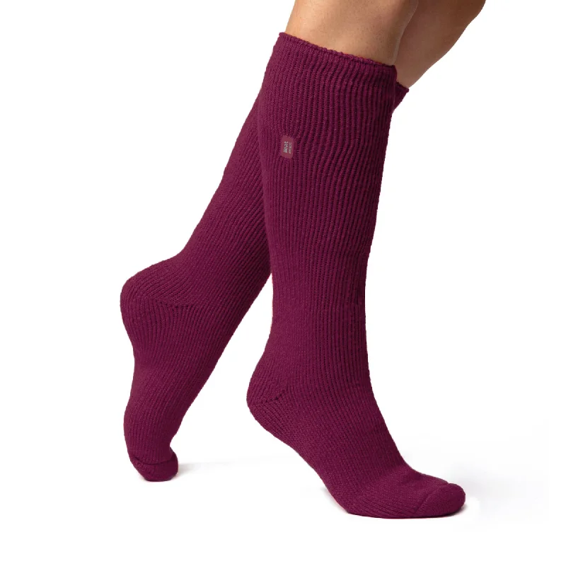 Women's ribbed knee - high socks for a classic lookLadies Original Long Leg Socks - Deep Fuchsia Women's ribbed knee - high socks for a classic lookLadies Original Long Leg Socks - Deep Fuchsia