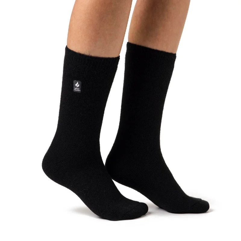Women's nylon - reinforced socks for durabilityLadies Lite Thermal Socks - Black