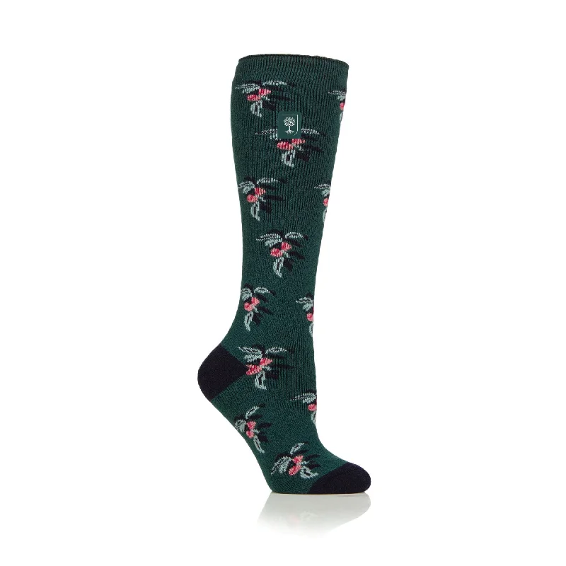 Women's cashmere - blend socks for extra softnessLadies RHS Lite Wellington Boot Socks - Fruit Teal Women's cashmere - blend socks for extra softnessLadies RHS Lite Wellington Boot Socks - Fruit Teal