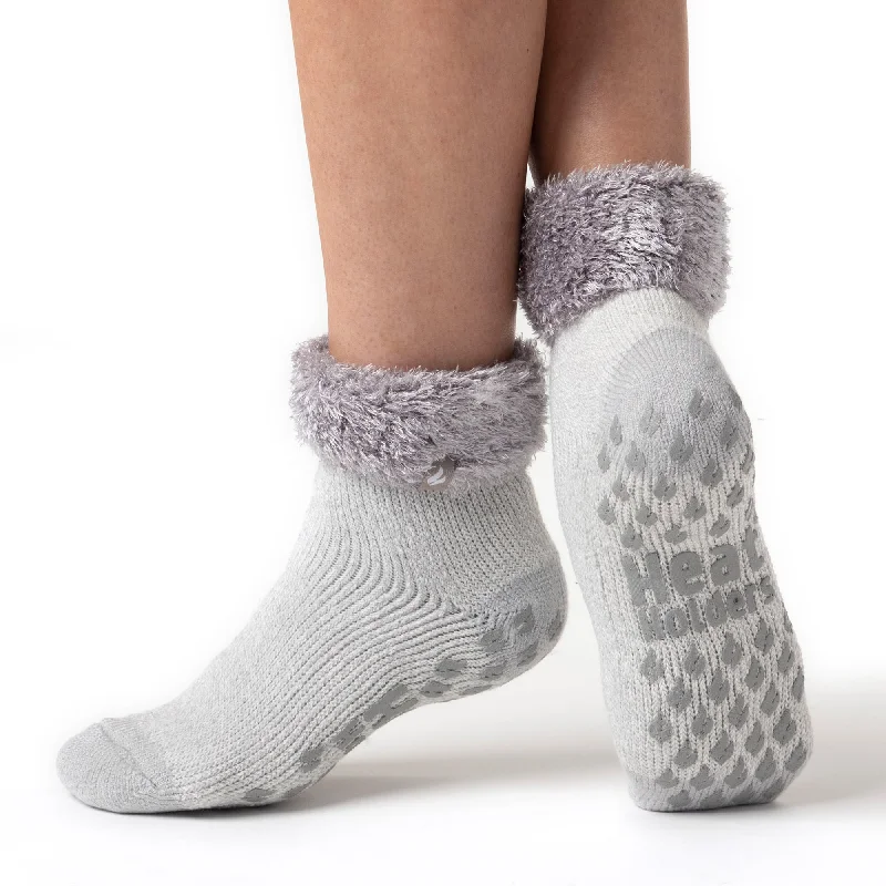 Women's cotton blend socks for breathabilityLadies Original Queenstown Lounge Socks with Turnover Top - Grey Women's cotton blend socks for breathabilityLadies Original Queenstown Lounge Socks with Turnover Top - Grey