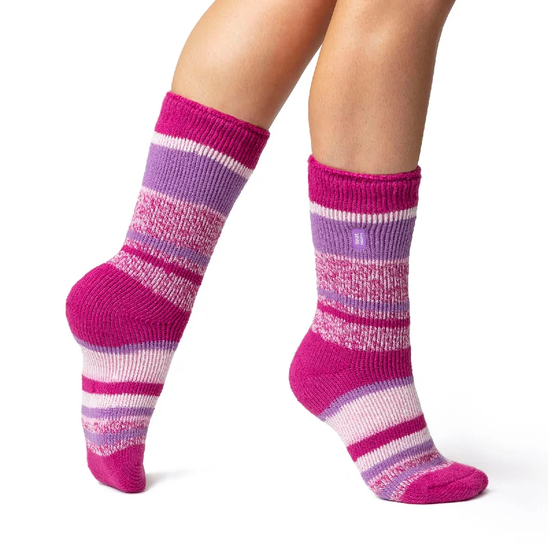 Women's argyle - patterned thigh - high socksLadies Original Bosworth Twist Stripe Socks - Pink & Purple Women's argyle - patterned thigh - high socksLadies Original Bosworth Twist Stripe Socks - Pink & Purple