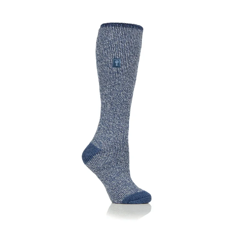 Women's ribbed knee - high socks for a classic lookLadies RHS Original Wellington Boot Socks - Denim Twist Women's ribbed knee - high socks for a classic lookLadies RHS Original Wellington Boot Socks - Denim Twist