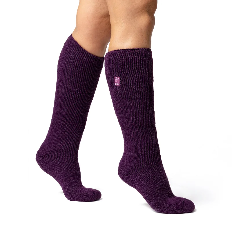 Women's bamboo fiber socks for eco - friendlinessLadies Original Outdoors Long Gardening Socks - Plum Women's bamboo fiber socks for eco - friendlinessLadies Original Outdoors Long Gardening Socks - Plum